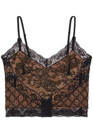 Gucci GG Supreme lace top - Schwarz