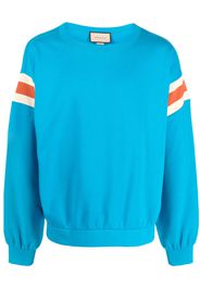 Gucci Sweatshirt mit Streifendetail - Blau