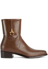 Gucci Stiefel mit Horsebit-Detail 45mm - Braun