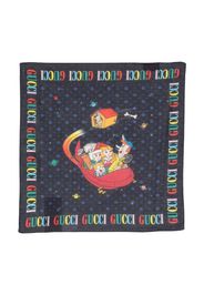 Gucci Kids The Jetsons-print cotton scarf - Blau