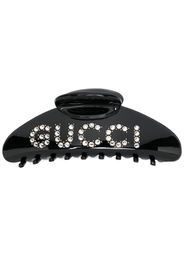 Gucci Haarspange mit Logo - Schwarz