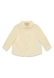 Gucci Kids Gestreiftes Hemd - Gelb