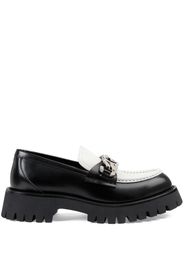 Gucci Interlocking G chain-link loafers - Schwarz