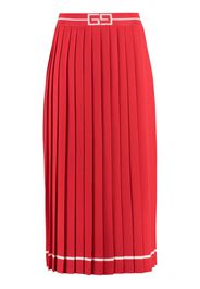 Gucci Midirock mit Jacquardmuster - Rot