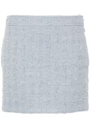 Gucci mid-rise tweed miniskirt - Blau
