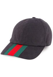 Gucci Baseballkappe mit Web-Detail - Schwarz
