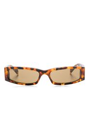 Gucci Eyewear Sonnenbrille mit eckigem Gestell - Braun
