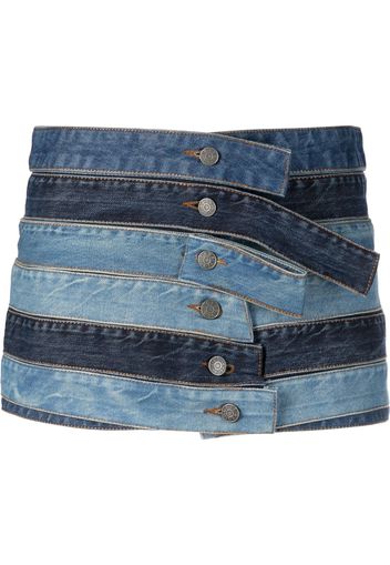 GUESS USA panelled denim mini skirt - Blau