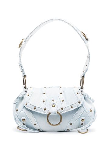 GUESS USA stud-embellished leather shoulder bag - Blau