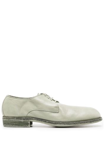 Guidi 30mm lace-up leather derby shoes - Grün