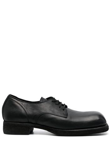 Guidi lace-up leather shoes - Schwarz