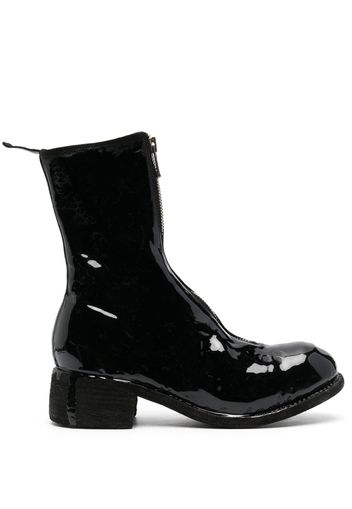 Guidi laminated leather boots - Schwarz