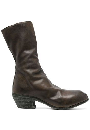 Guidi 60mm leather ankle boots - CV31T GREEN/BORWN