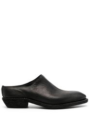 Guidi slip-on leather mules - Schwarz