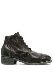 Guidi 793x lace-up pebbled boots - Grün