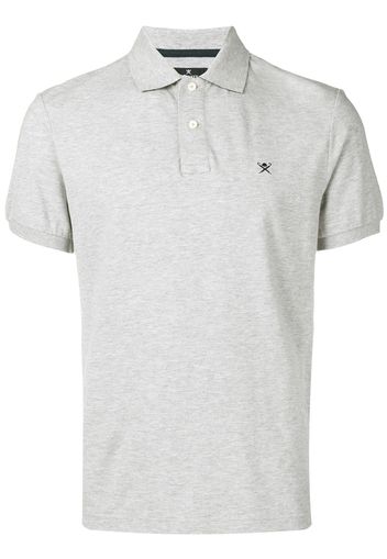 Hackett Poloshirt mit aufgesticktem Logo - Grau