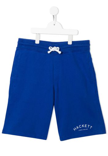 Hackett Kids Shorts mit Logo-Print - Blau