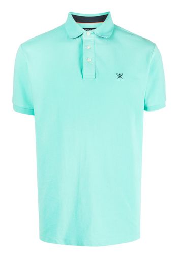 Hackett Poloshirt aus Pikee mit Logo - Grün