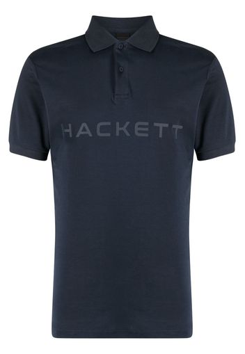 Hackett Poloshirt mit Logo-Print - Blau