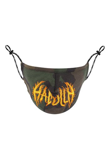 Haculla Mundschutz mit Flammen-Logo - Grün