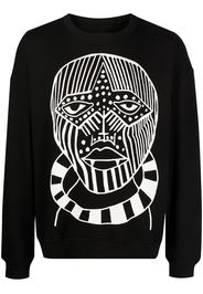 Haculla Sweatshirt mit Gesichts-Print - Schwarz
