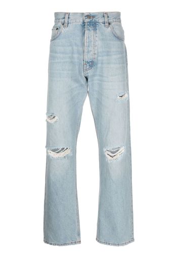 Haikure mid-wash straight-leg jeans - Blau