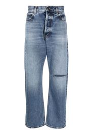 Haikure stonewashed straight-leg jeans - Blau