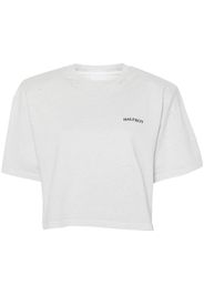 Halfboy distressed cotton T-shirt - Blau