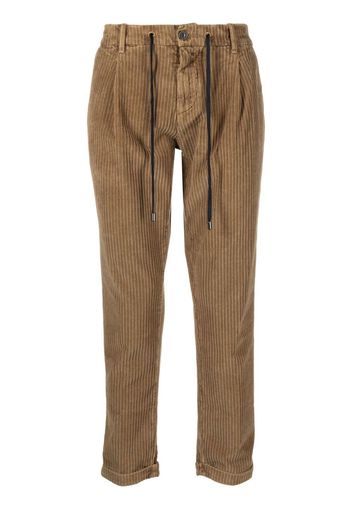 Hand Picked Tapered-Hose aus Cord - Nude