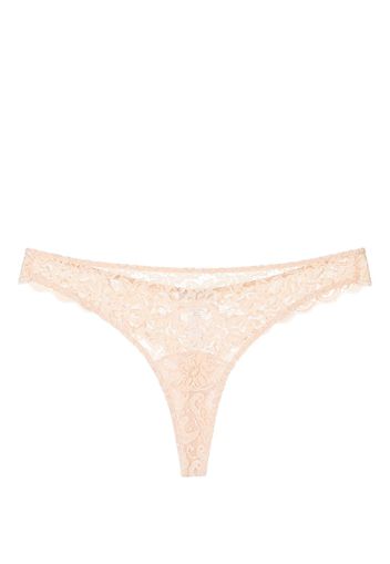 Hanro Moments lace thong - Nude