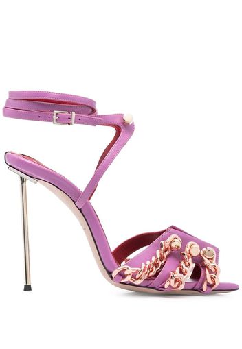 HARDOT chain-detail heeled sandals - Violett