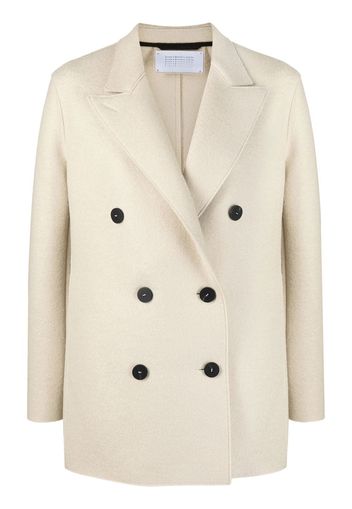 Harris Wharf London peak lapels double-breasted blazer - Nude