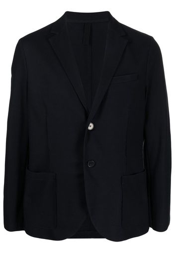 Harris Wharf London notched-lapels single-breasted blazer - Blau