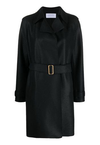 Harris Wharf London buckle-belt virgin-wool trench coat - Schwarz