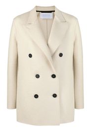 Harris Wharf London peak lapels double-breasted blazer - Nude