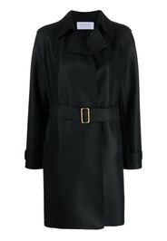 Harris Wharf London buckle-belt virgin-wool trench coat - Schwarz