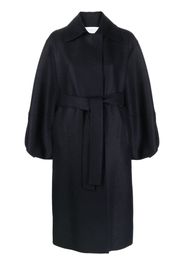 Harris Wharf London puff-sleeve belted wool coat - Blau