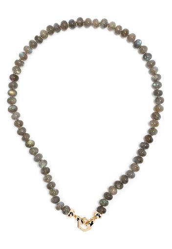 Harwell Godfrey 18kt yellow gold Foundation labradorite beaded necklace - Grau