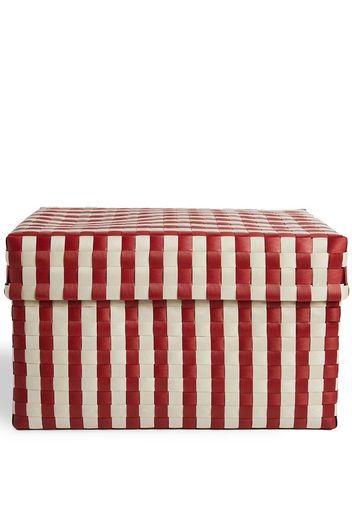 HAY basket weave striped box - Rot