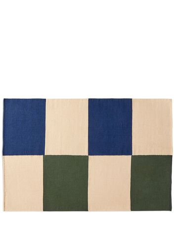 HAY Flat Works wool cotton rug - Grün