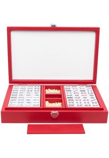 Hector Saxe Mah-jong leather game set - Rot