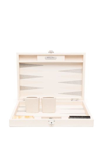 Hector Saxe two-tone backgammon set - Nude