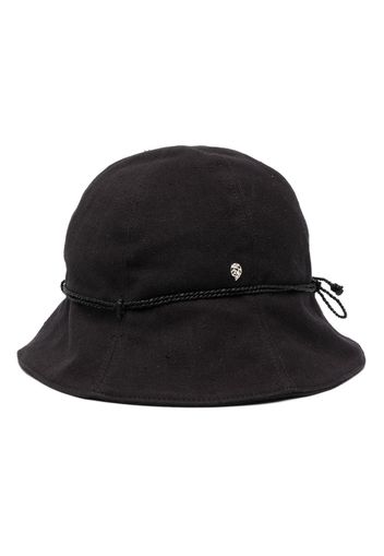 Helen Kaminski logo-charm cotton bucket hat - Schwarz