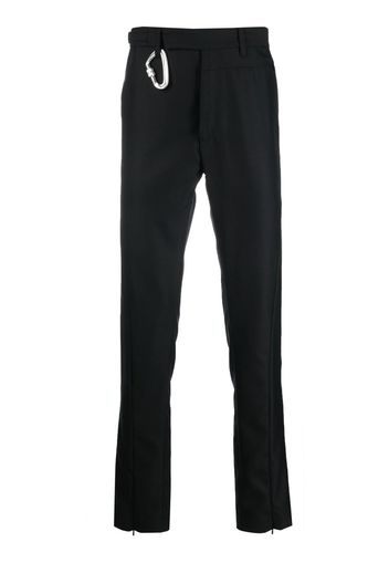 HELIOT EMIL hook-embellished straight chinos - Schwarz