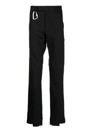 HELIOT EMIL harness-ring slim-fit chinos - Schwarz