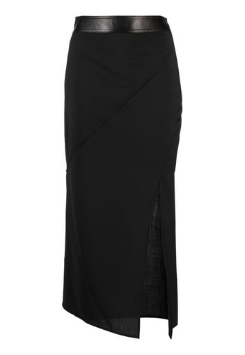 Helmut Lang panelled midi skirt - Schwarz