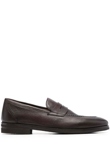 Henderson Baracco leather Penny loafers - Braun