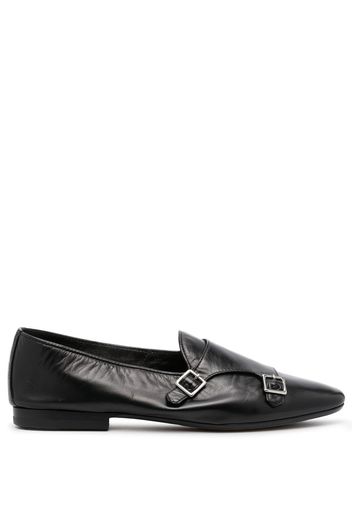 Henderson Baracco buckle detail leather slippers - Schwarz