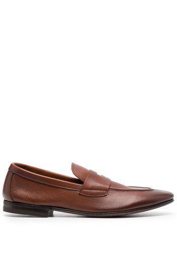 Henderson Baracco Loafer aus strukturiertem Leder - Braun