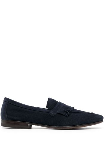 Henderson Baracco Loafer aus Wildleder mit Zierlasche - Blau